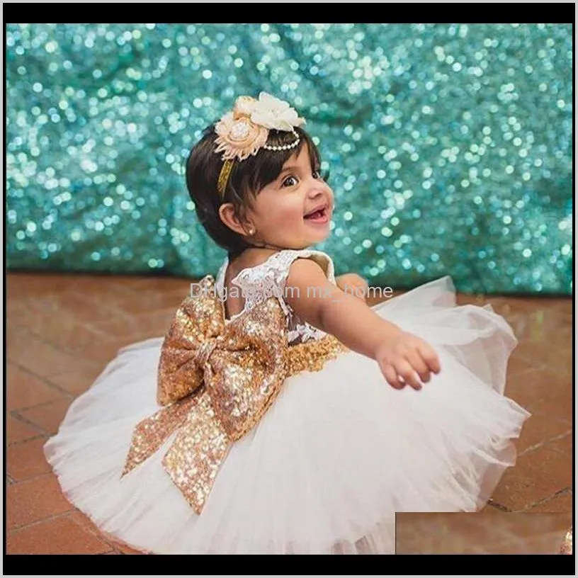 aile rabbit new fashion sequin flower girl dress party birthday wedding princess toddler baby girls clothes children kids dress