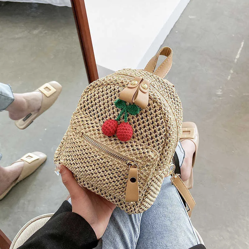 Summer Mini Backpack Fashion Woven Small Bag Mini Backpacks For
