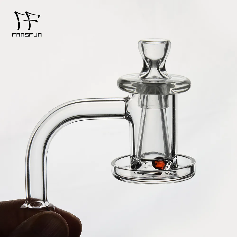 Quarz-Spinner-Banger-Set Smoke mit 1 Glas-Terp-Perlen-Carb-Cap-Kegel für Dab-Rig-Wasserpfeifen-Bongs und Wasserpfeifen