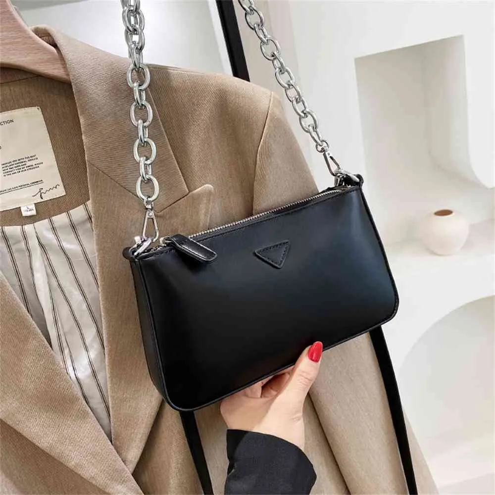 Летняя новая маленькая квадратная алюминиевая цепочка Женская сумка высокий смысл французский подмышка для подмышки для одиночного плеча сумки для модного кошелька Черная пятница распродажа