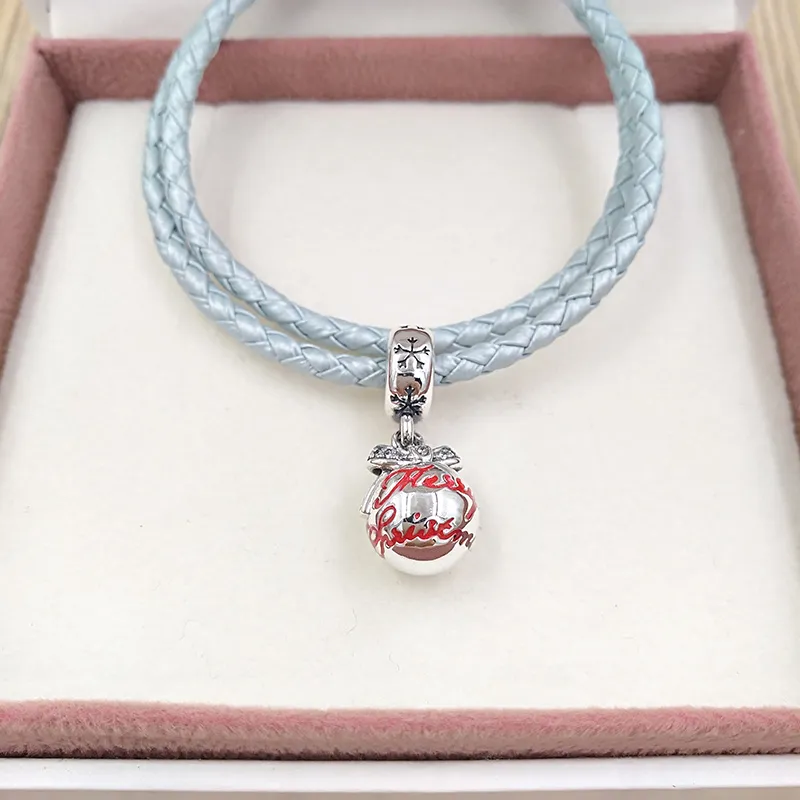 ciondoli per la creazione di gioielli bracciali con perline a catena in argento sterling Kit Bangle Collana con palline di buon Natale adatta per donne, bambini e ragazze_voghion.com