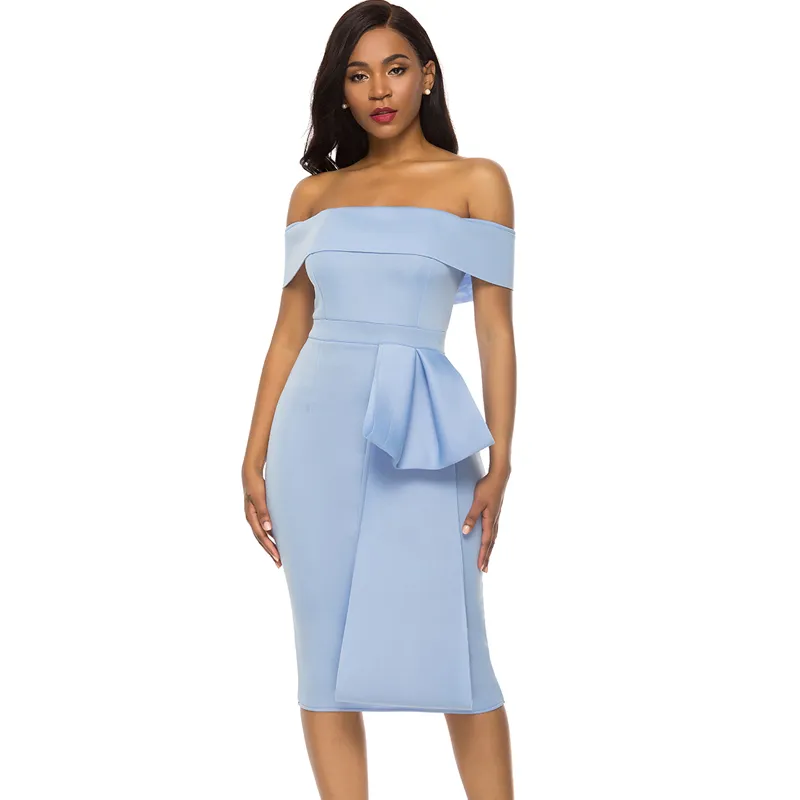 bodycon dresses for small busts Ruched Double Strap Bodycon Dress in Blue for a Stunning Look Blue / L main image 0
