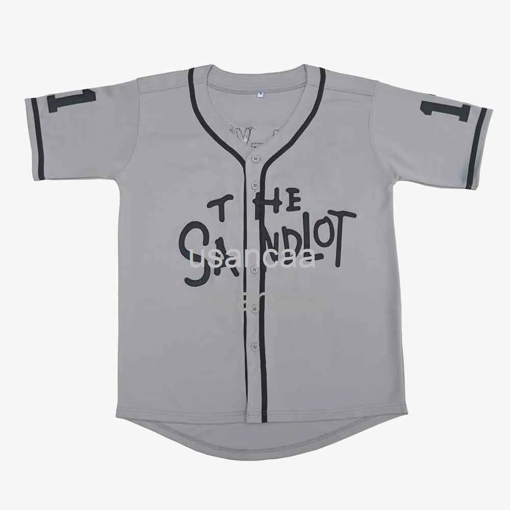 Uomo Donna bambini The Sandlot # 5 Squints # 11 Yeah-Yeah Maglie da baseball grigie Maglie personalizzate professionali XS-5XL 6XL