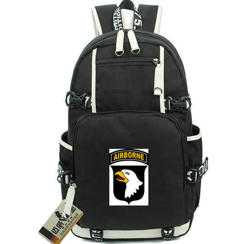 101ST Airborne Division Backpack Air Asault Daypack Eagle School Bag Bag Backsack Print Rucksack Disual Schoolbag Computer Day Pack