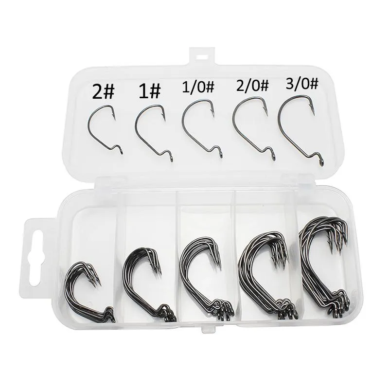 Box High Carbon Steel Micro Fishing Hooks With Super Lock Soft Worm Lure  For 2# 3/0# Tackle M020 From Ejuhua, $7.07