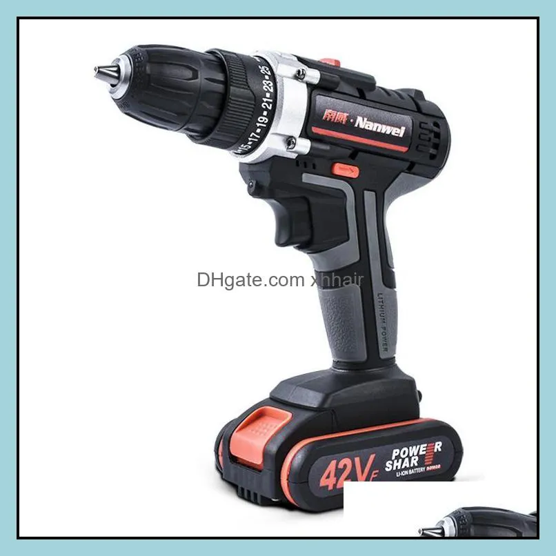 2Speeds Electric Drill Cordless Screwdriver 21V 18V 12V Lithium Battery Cordless Drill Mini Drill Cordless Screwdriver Power Tool BC