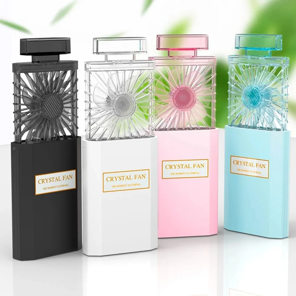 Portable Hand Held Battery Table Fan With Retractable Design, 3 Level