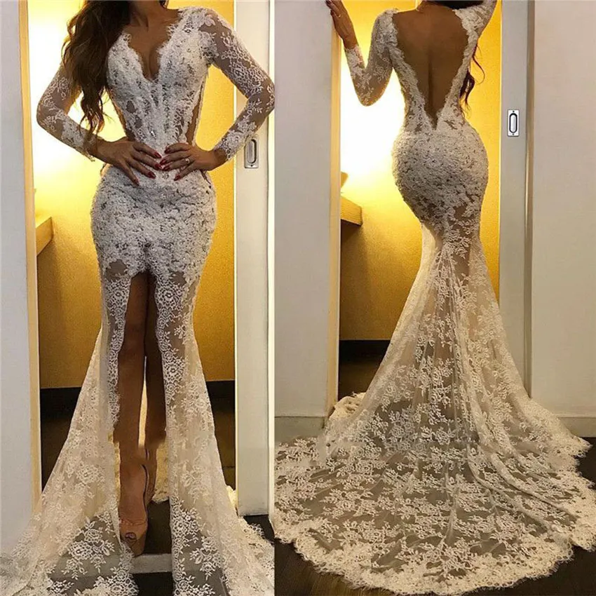 Um ombro vestidos de noite de marfim longo 2021 nova sereia laço islâmico dubai saudita árabe festa formal vestido vestido de baile