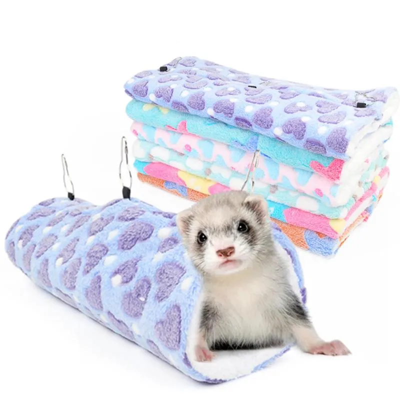 Małe dostawy Zwierząt Cute Hamster Szczur Wiewiórki Wiszące Hamak Huśtawka Gniazdo Pet Cage Sleeping Bed Plush Metal Design Wygodne