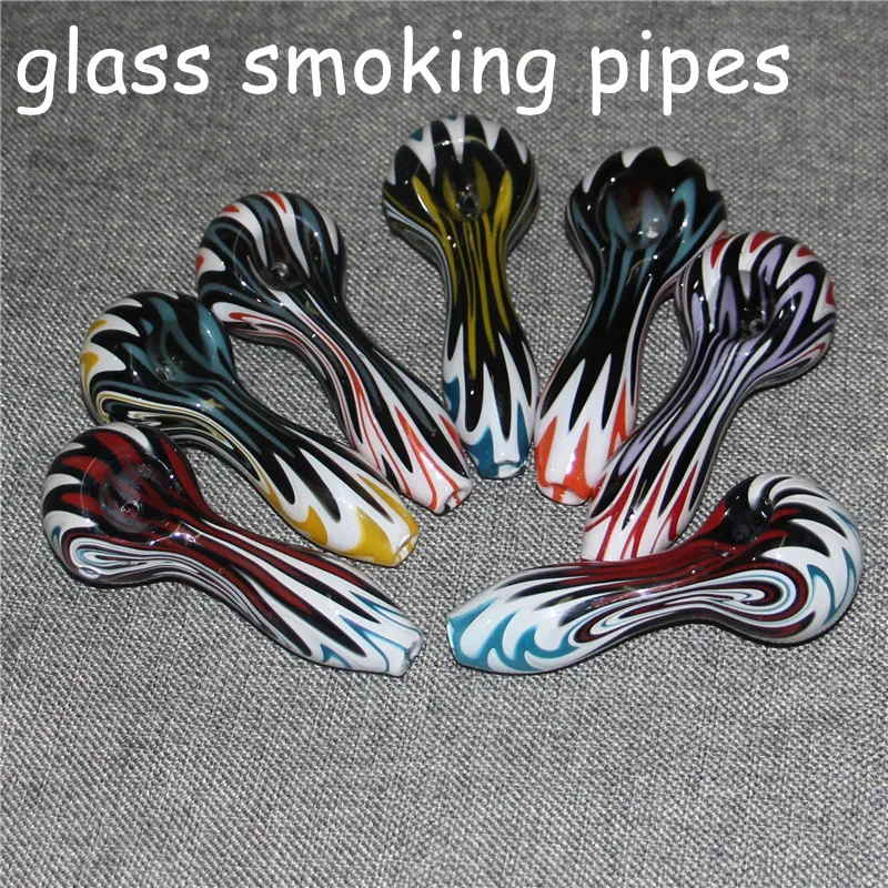 Pipes à main en verre soufflé pour fumer, cuillère en Pyrex, Mini petit bol, Pot unique, pièces de fumée