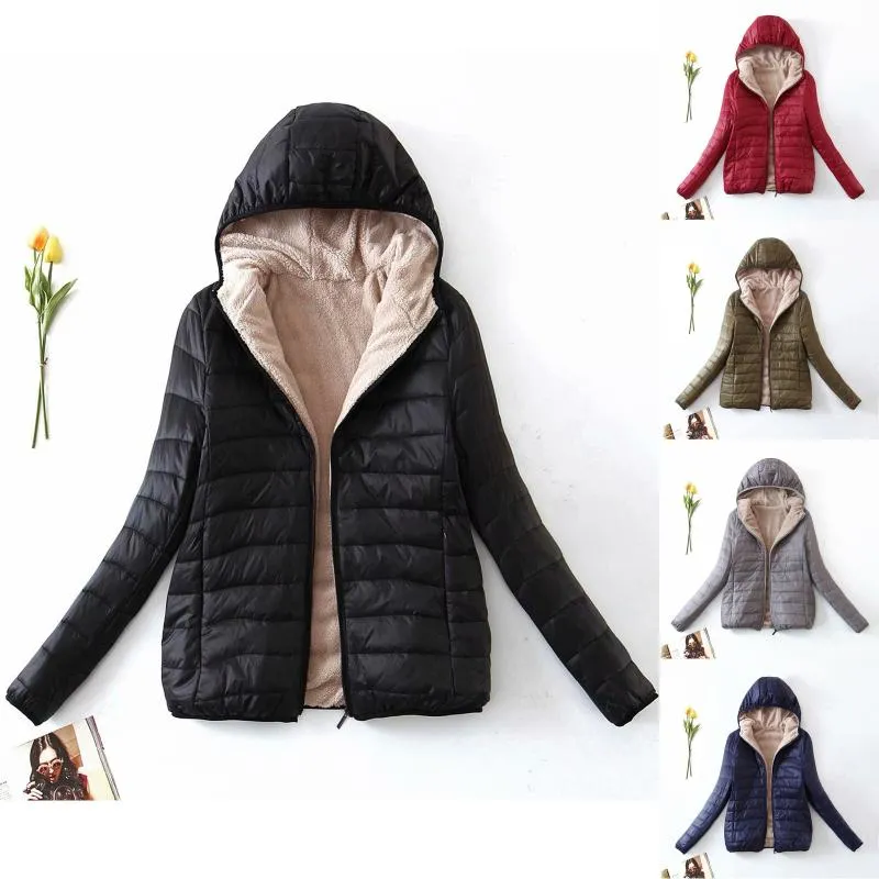 Jaquetas femininas Mulheres Parkas de inverno Moda sólida de algodão acolchoado casaco casaco casual casual roupas quentes sobretudo streetwear feminino soprador