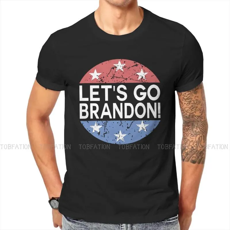 T-shirts pour hommes TShirt pour hommes Lets Go Brandon Basic Loisirs Sweats T-shirt Nouveauté Tendance Lâche