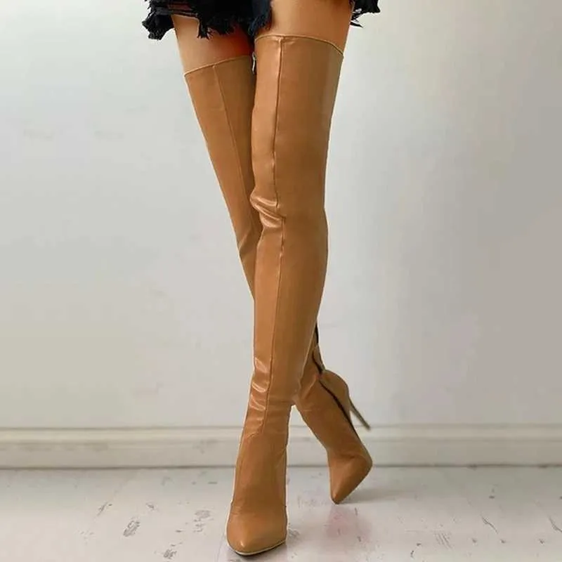 Long thigh high clearance boots