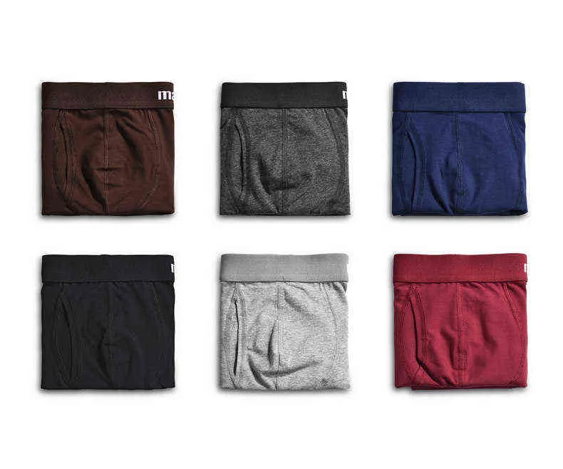 Brand Muls Men Boxer Shorts 3PCS Set 6Colors Combed Cotton Fast Dry Male Underwear Men Boy Bodysuit Under Pant Fitted Size S-3XL-21