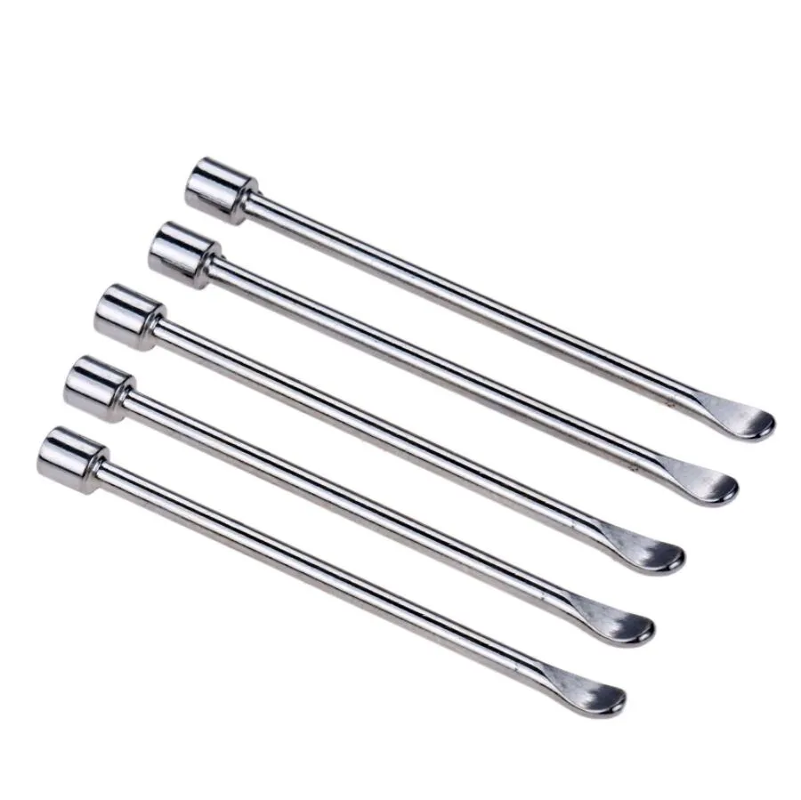 Ferramentas de limpeza de tubos de vaporizadores Titanium unha colher de aço inoxidável ferramenta de aborda seca ferramenta de Dabber de erva para cera