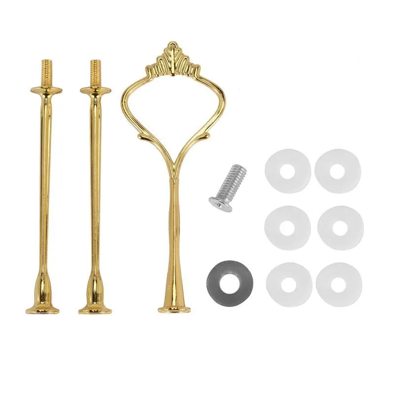 2021 outils de pâtisserie de cuisson 6 pièces pour 3 niveaux support de gâteau raccords support de matériel résine artisanat bricolage faisant Cupcake service décoration