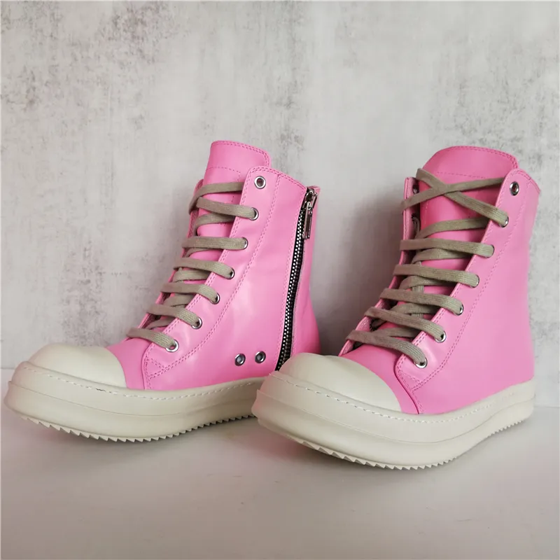 Botas rosas para mujer botas c lidas de invierno de cuero suave para mujer botines de alta calidad p15D50