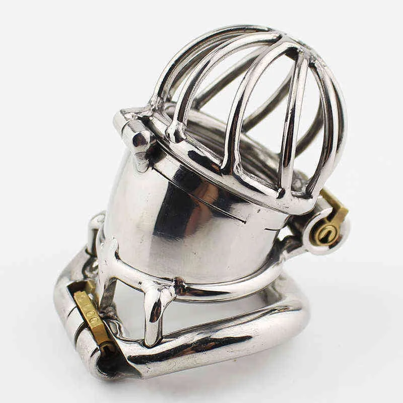 NXY Chastity Device Ringar Man Bur Metal Penis Låst I Bälte Män Kuk Uretral Stretcher Kateter Sexleksaker 1210