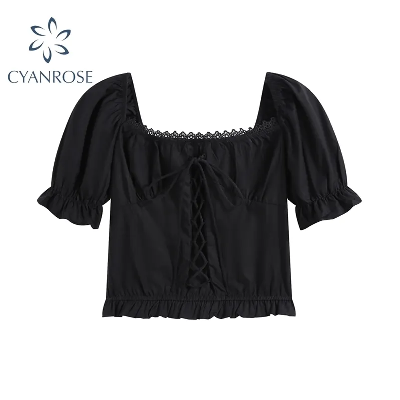 Estilos de top blusas negras
