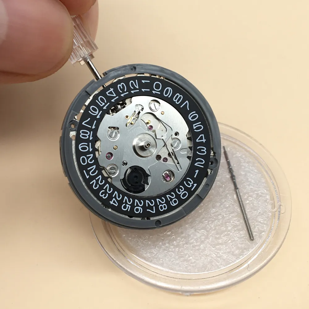 NH35 MOVIMENTO AUTOMATICO AUTOMATICO Black Date Wheel 2024 Movimento di orologio meccanico in Giappone