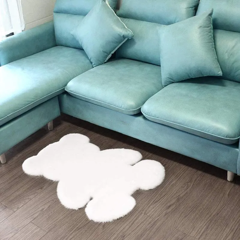 カーペットベアラグソフトカーペットリビングルームベッドルーム子供滑り止めマットふわふわ床の装飾ラグズドアマット