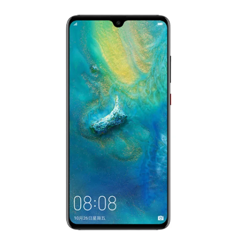 Original Huawei Mate 20 4G LTE 휴대 전화 6GB RAM 64GB 128GB ROM Kirin 980 Octa Core Android 6.53 "전체 화면 24.0MP AI NFC IP53 4000mAh 지문 ID 스마트 휴대 전화