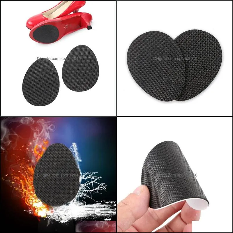 Anti-Slip Self-Adhesive Shoes Mat High Heel Sole Protector Rubber Pads Cushion Non Slip Insole Forefoot High Heels Sticker fast