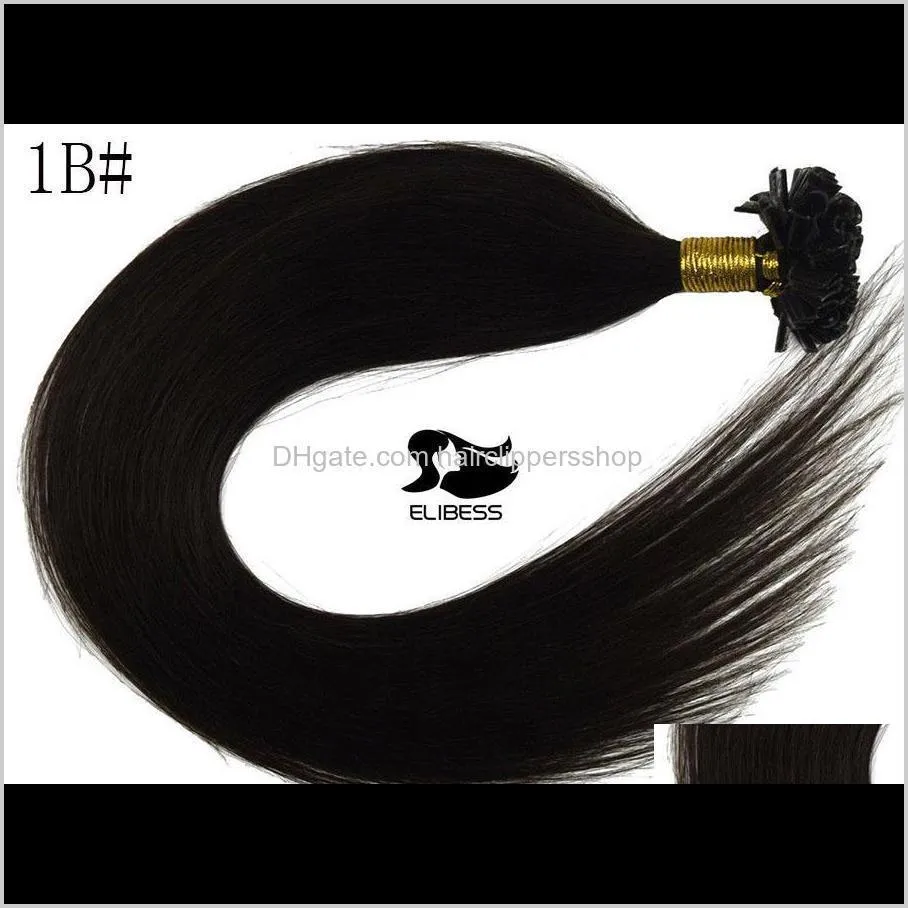 7a new arrival 1g/s 100g/lot pre-bonded fusion nail u-tip hair extension 16