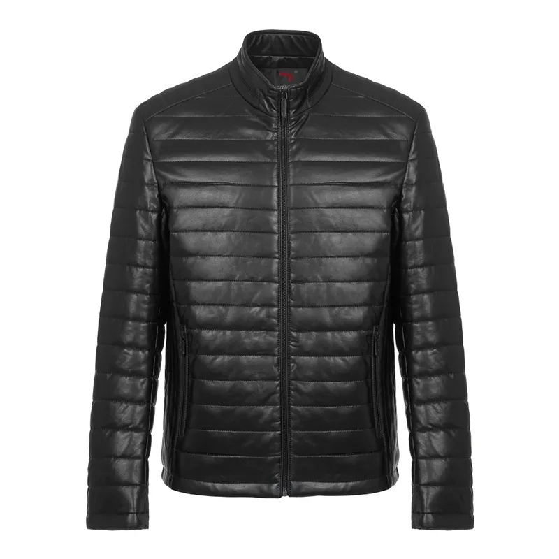 Herrkläder Fashion Male Leather Jacket Male Coat Thick Warm Man Apparel Högkvalitativ Herrlock Ogmando155 220211