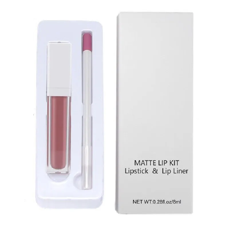 Mat Ruj Lapliner Makyaj Seti Süper Pigmentli Pürüzsüz Sıvı Lipgloss Dudak Astarı Seti Vegan Özel Özel Etiket