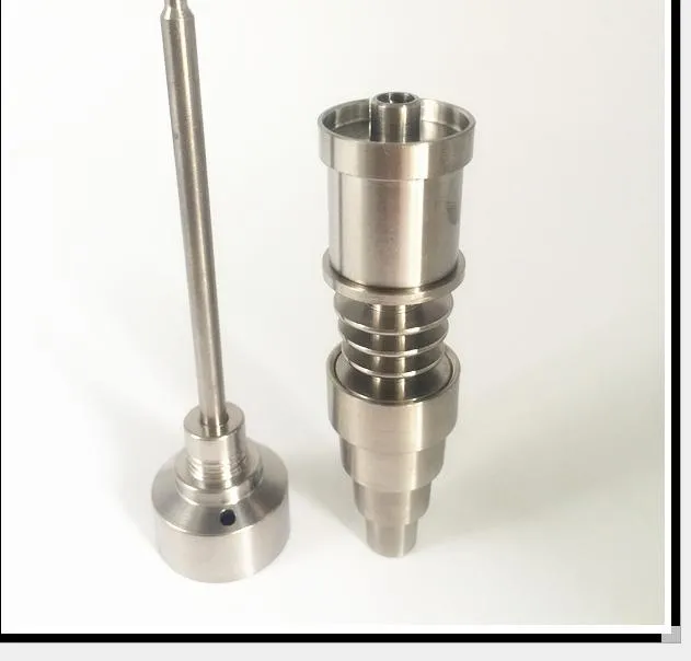 Domeless GR2 Titanium Nail For 16mm/20mm D-Nail Enail Heater Coil Carb Cap Kits For Both Female& Male Glass Water