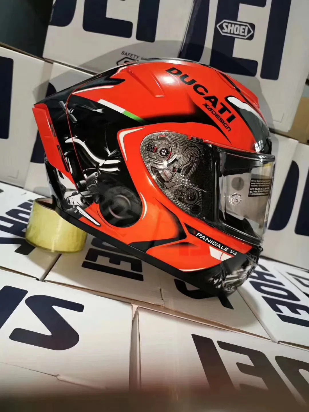 Full Face Shoei X14 Ducadtiii Motorcykelhj￤lm Anti-dimma Visor Man Riding Car Motocross Racing Motorbike Hj￤lm-Not-Oiginal-Helmet ABS