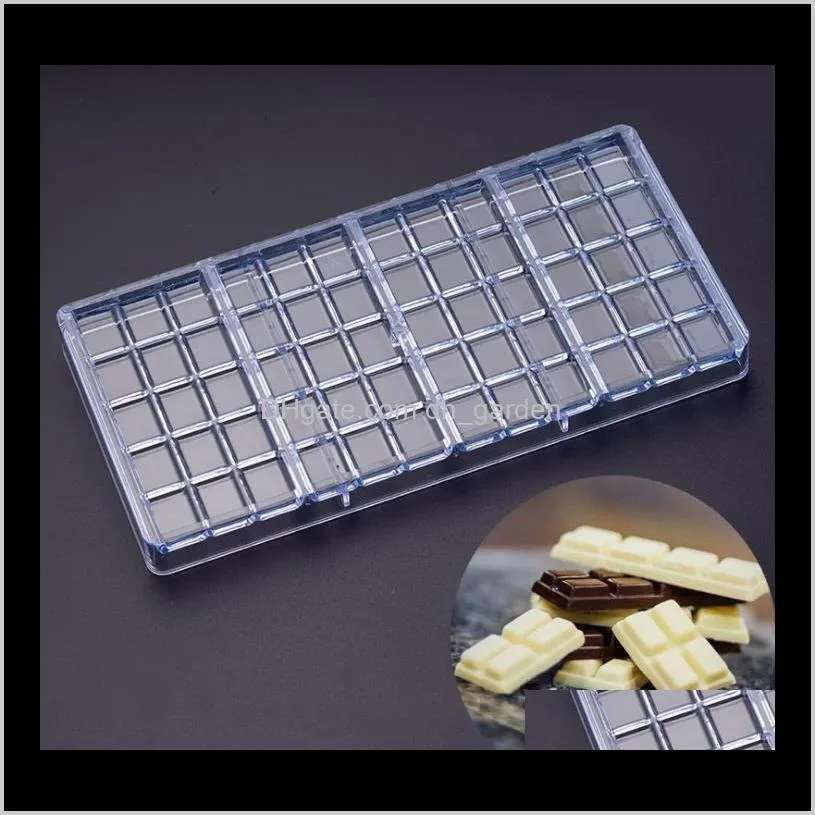 chocolate bar maker injection hard polycarbonate chocolate mold pc candy mould sn2379