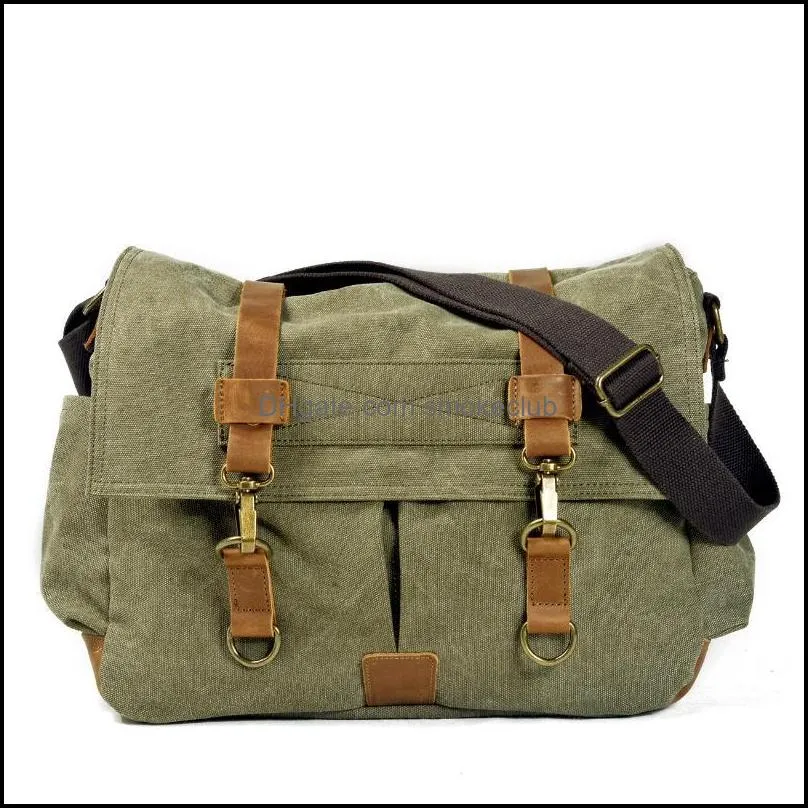 Outdoor Bags Messenger Bag Men Canvas Business Travel Shoulder Crossbody Casual For Boy And Man