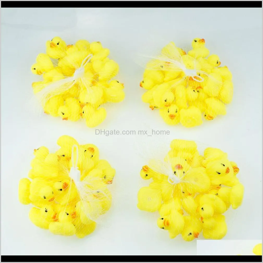 4cm high quality yellow mini yellow duck baby pinch water toy bathing duck sounding toy shipping