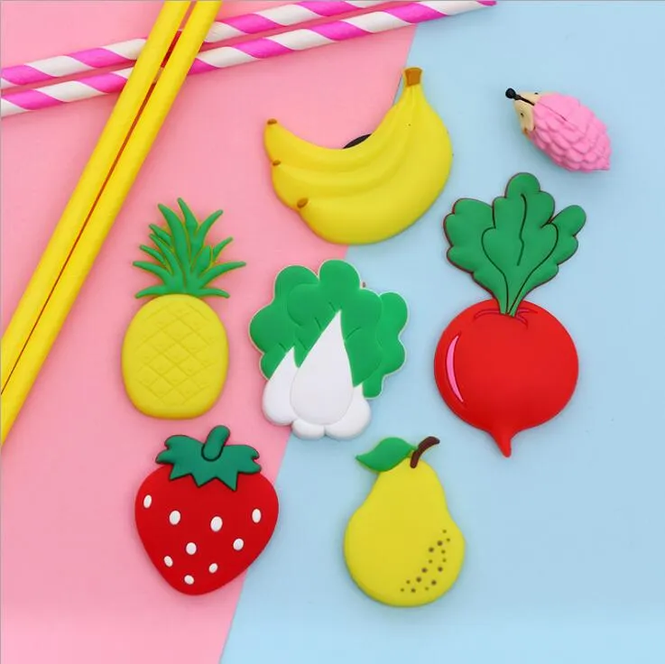 Fridge Magnet Fruit Sticker Refrigerator Dec Cartoon Children Home Decoration Message Board Magnets