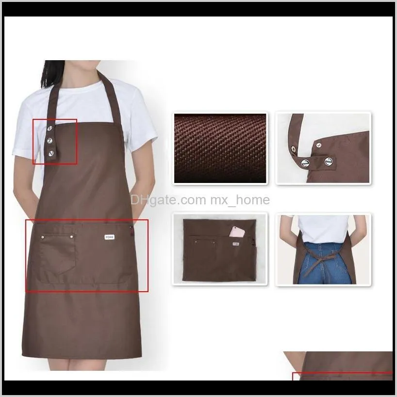 2 pack men women adjustable bib apron cooking chef dress with pocket