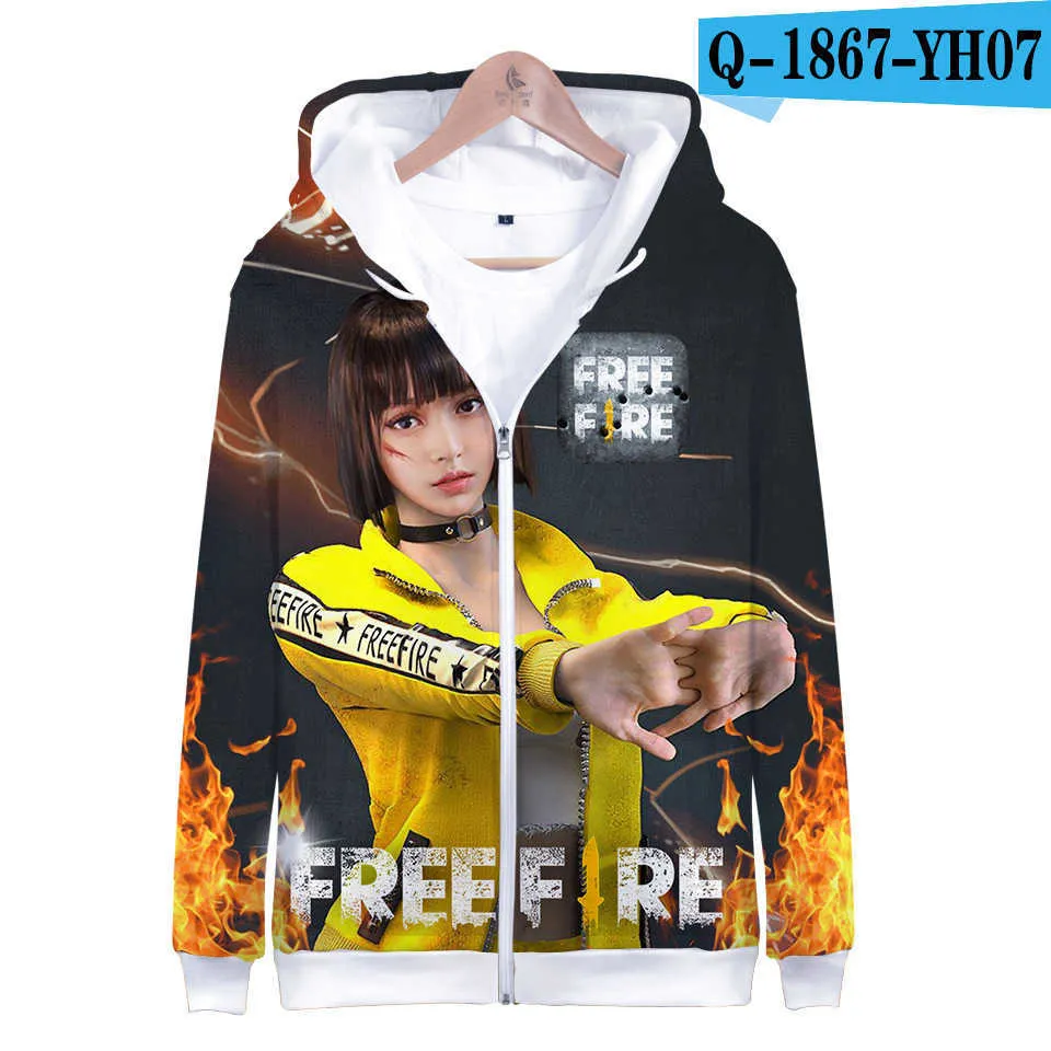 Harajuku Free Fire 3D Print Hoodie And Sweatshirt Unisex Fashion