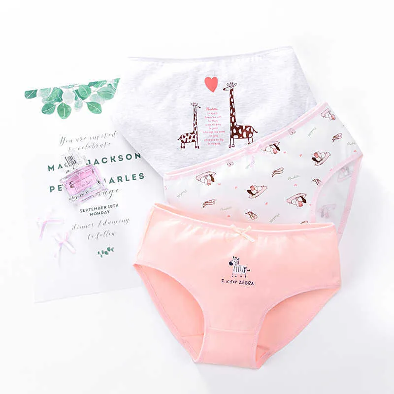 Adorable Deer Print Baby Kidley Panties For Girls Soft Cotton