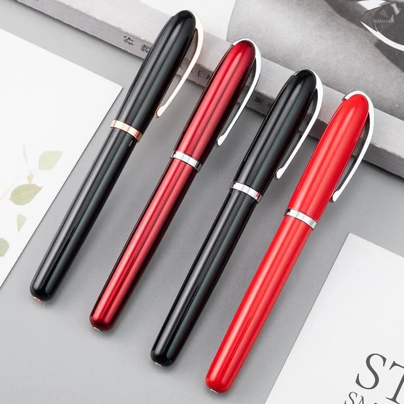 أقلام حبر جاف جودة عالية كامل المعادن الأسطوانة القلم رجال الأعمال الكتابة توقيع شراء 2 إرسال هدية