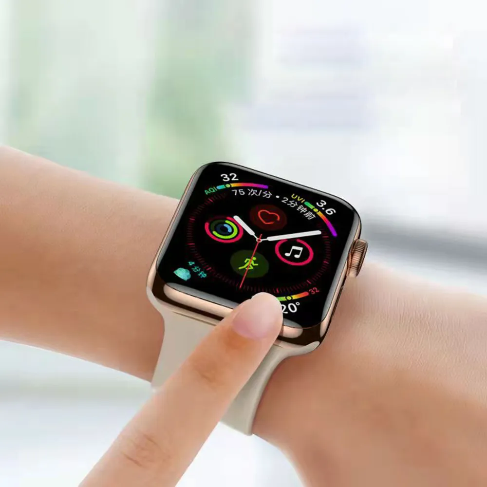 Full Glue Coverage Tempered Glass Watch 4 Screen Protector For Apple Watch S8 S7 Iwatch Ultra Fits 49 44 Inch Models Includes Retail Packaging From Phoneaccessories8 0.91 DHgate.Com