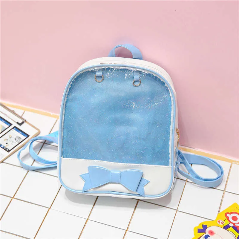 Sac à Dos Kawaii Chat Avec Poche à Badges - Style Y2K Pour Filles Et Femmes - 2 Tailles (S/L) - Inclut 5 Pins Et Breloque