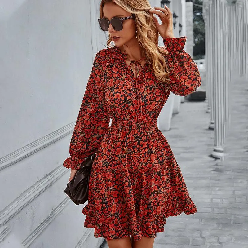 Vestidos Casuales Moda Para Mujeres Primavera Oto o Ropa P talo