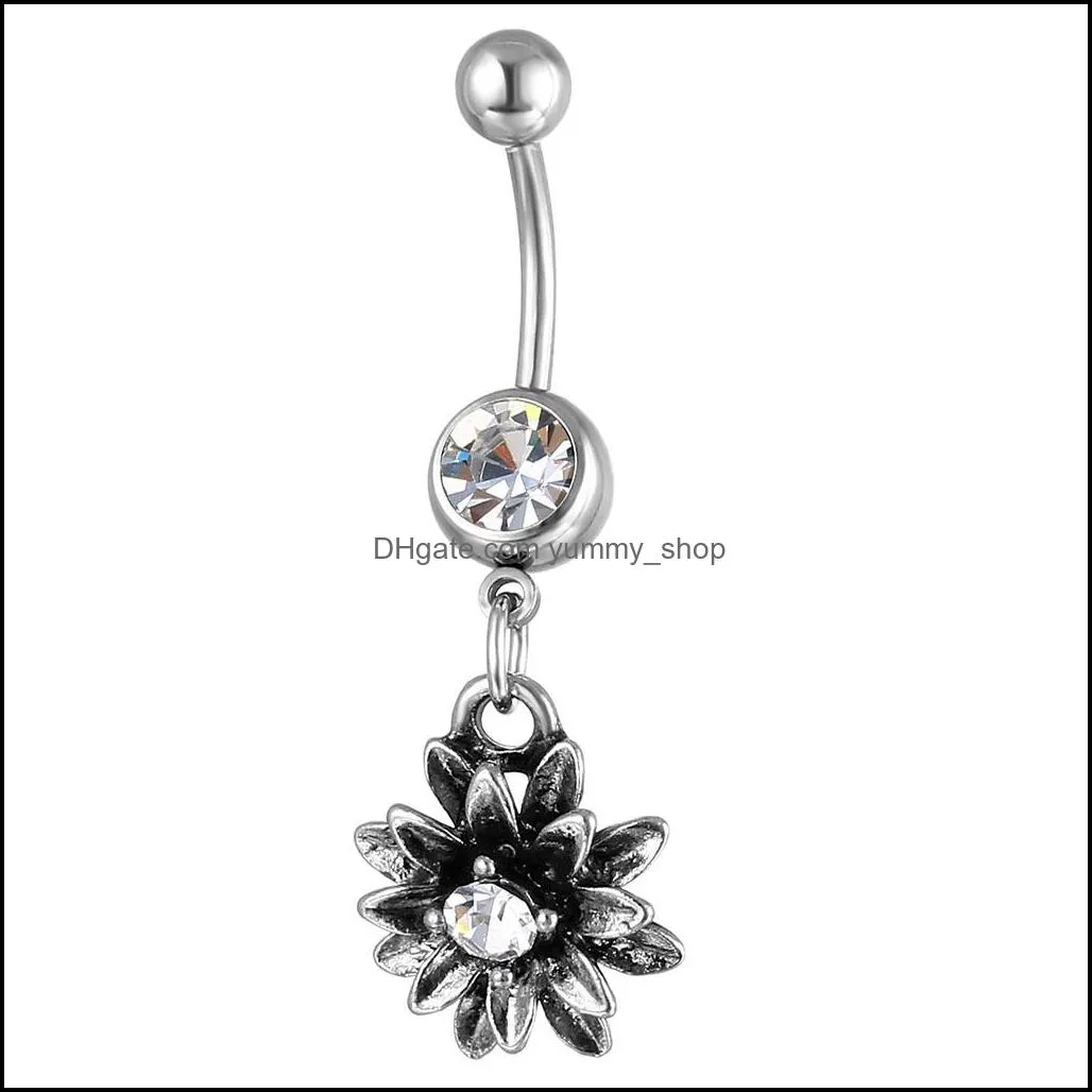 D0686-2 ( 2 colors ) Clear with gold belly ring nice style belly ring with piercing body jewlery navel belly ring body jewelry