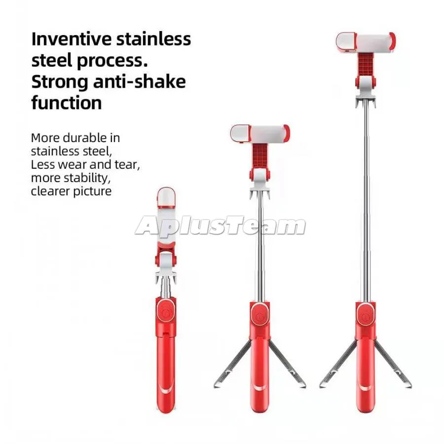 XT09 Mobiele telefoon Bluetooth-compatibele selfie-stick met statief geïntegreerde multifunctionele live ondersteuning Telefoonhouder voor iPhone Hoge kwaliteit