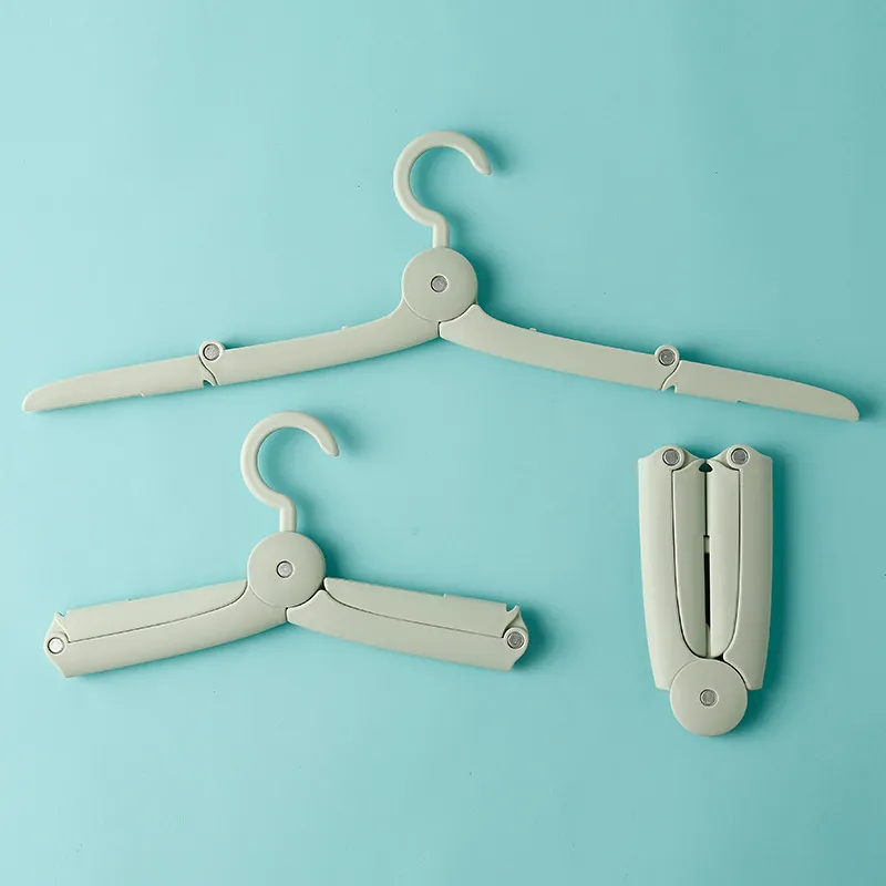 Multifunctional Mini Folding Hangers Travel Telescopic Portable Hangers Simple Household Foldable Clothes Hangers 