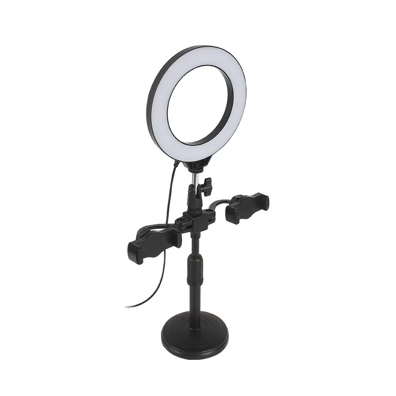 Lampe d'anneau de téléphone d'appareil-photo avec des trépieds de support pour le studio vivant de vidéo de maquillage