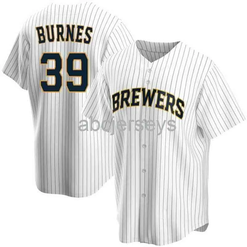 Cousu personnalisé Corbin Burnes # 39 blanc Ver2 Baseball Jersey XS-6XL