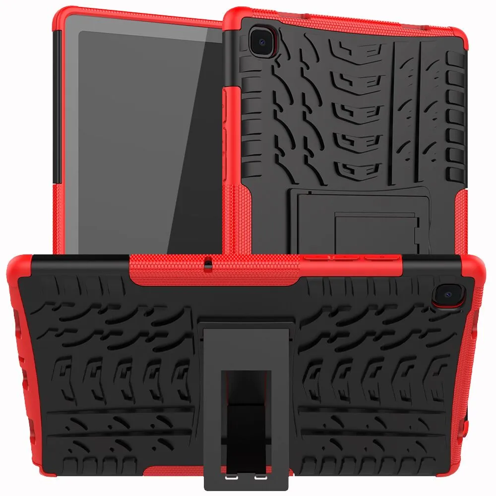 Wytrzymały pancerz odporny na wstrząsy Heavy Duty Hybrid Kickstand pokrowiec na Tablet do Samsung Galaxy Tab A7 Lite T220 T225 T500 T505