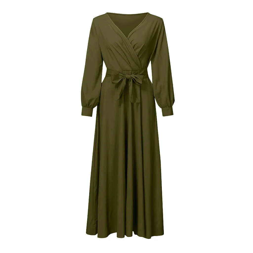 Maxi robe Robes pour femmes enceintes Vêtements de grossesse Vêtements V-cou à manches longues à manches longues FRENULUM Robes de maternité sexy Maxi vestito Q0713